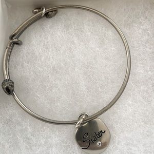 Brighton Sister Friend Silver Bracelet (sorority, bridesmaid, sibling)